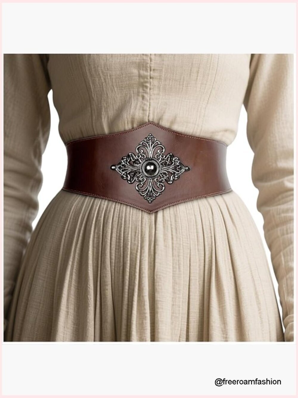 Medieval Viking Corset Belt - Renaissance Cinch Belt for Halloween Costume